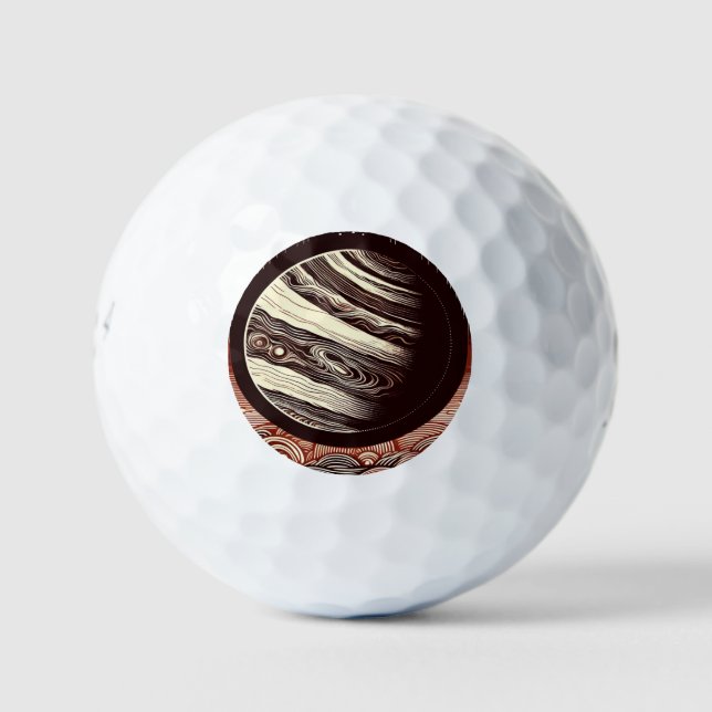 SF Jupiter Woodcut 2 Golfball (Vorderseite)