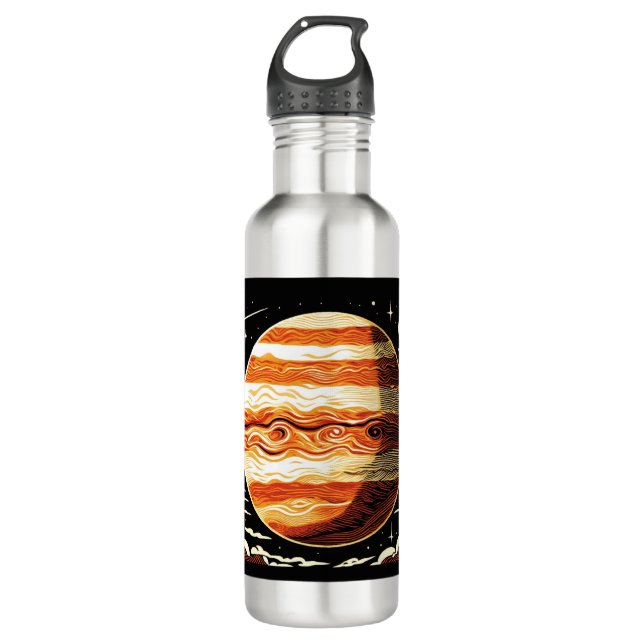 SF Jupiter Woodcut 3 Edelstahlflasche (Vorderseite)
