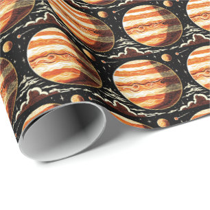 SF Jupiter Woodcut 3 Geschenkpapier