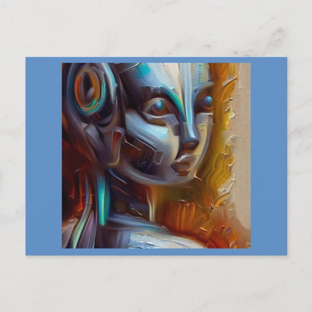 SF - Künstliche Intelligenz Hero 3 Postkarte (Vorderseite)