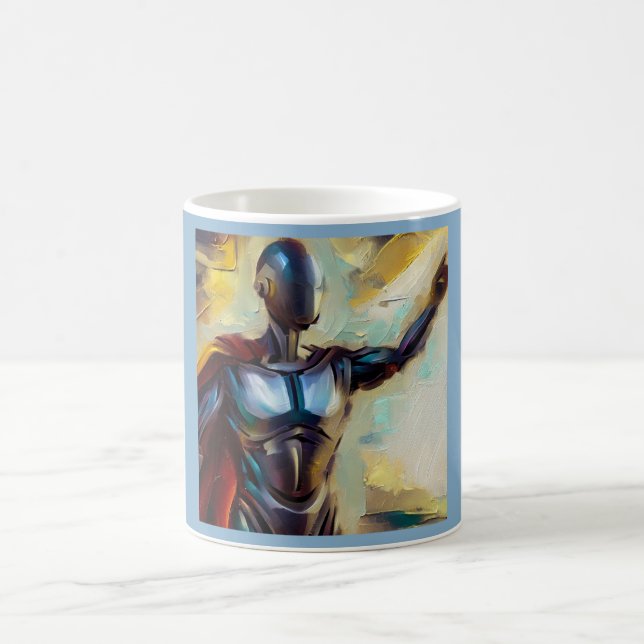 SF - Künstliche Intelligenz Hero 4 Kaffeetasse (Mittel)
