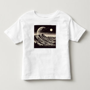 SF Mars Landschaft Holzschnitt 3 Kleinkind T-shirt