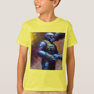 SF - Militärischer Held 4 T-Shirt