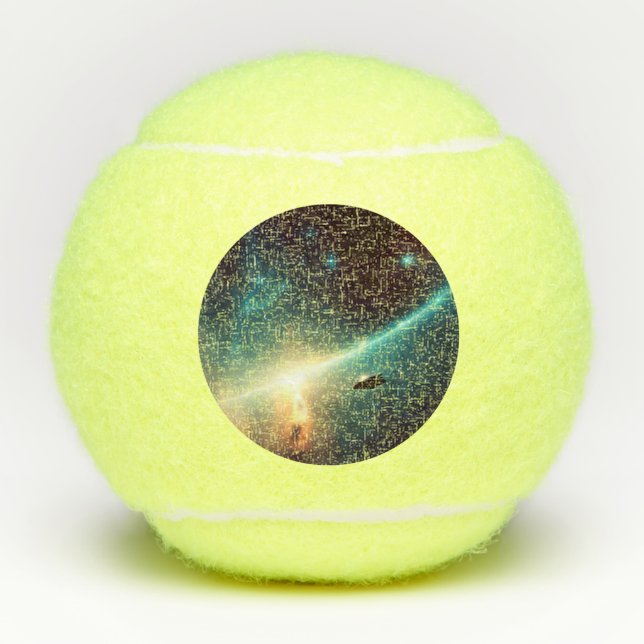 SF Space Opera (2) Tennisbälle (Vorderseite)