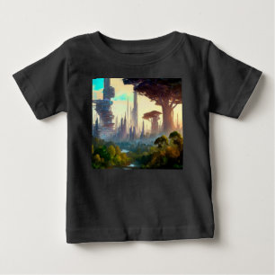 SF - Stadt auf dem Waldgebiet 1 Baby T-shirt