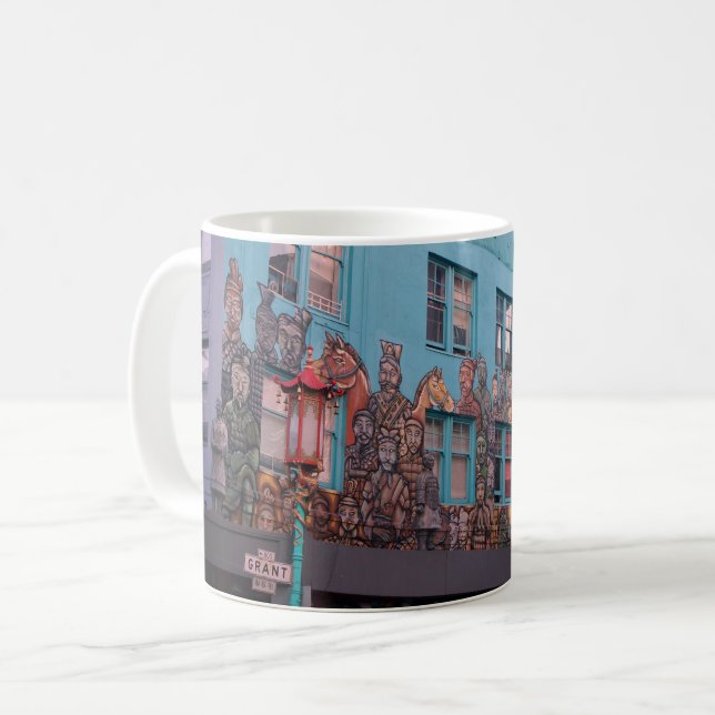SF Terracotta Army Mural & Statuen Tasse (Vorderseite Links)