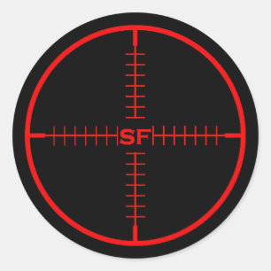 SF Zielaufkleber Runder Aufkleber