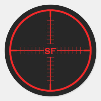 SF Zielaufkleber Runder Aufkleber