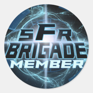 SFRBrigade-Logo-Aufkleber Runder Aufkleber