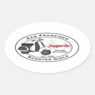 SFSG-Supporter-Aufkleber Ovaler Aufkleber