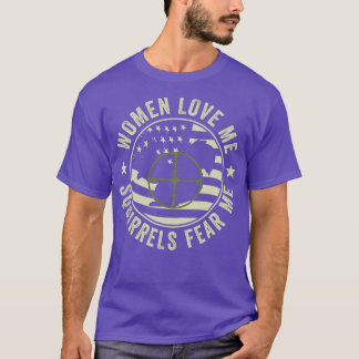SFunny Eichhörnchen Hunter Eichhörnchen Furcht mic T-Shirt