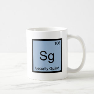 Sg - Sicherheitswache Chemie-Element-Symbol Lustig Kaffeetasse