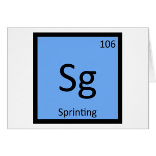 Sg - Sprint-Leichtathletik Chemie-Symbol