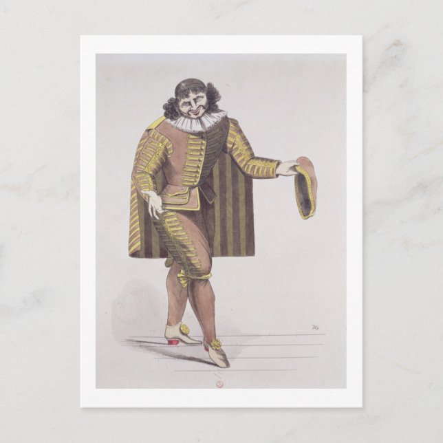 Sganarelle in 'L'Ecole des Maris' von Moliere, pre Postkarte (Vorderseite)