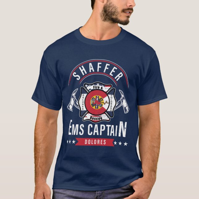 SGE Capitaine Shaffer - T-Shirt de la Secourt de t (Devant)