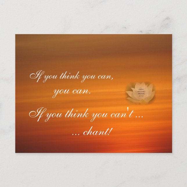 SGI Buddhist Chaning Erinnerung Postcard Postkarte (Vorderseite)