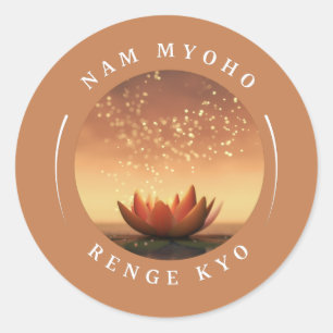 SGI Buddhist Stickers mit Lotus Design und NMRK