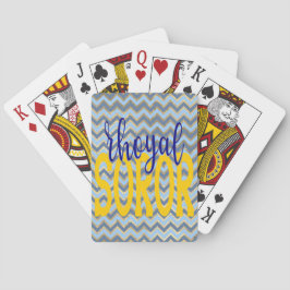 SGRho Inspirierte Rhoyal Blue und Gold Rhoyal Soro Spielkarten