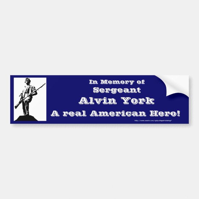 SGT. Alvin York Autoaufkleber (Vorne)
