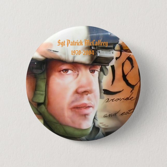 Sgt Patrick McCaffrey 1970-2994… Button (Vorderseite)