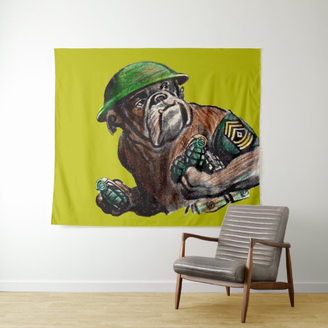 Sgt. Rover Wandteppich (Beispiel (Horizontal))