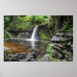 Sgwd Gwladys at Pontneddfechan Wasserfall, Wales Poster