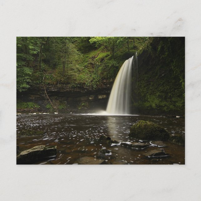 Sgwd Gwladys Wasserfall 1 Postkarte (Vorderseite)