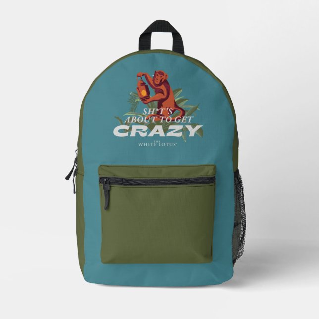 Sh*es wird verrückt - der weiße Lotus Bedruckter Rucksack (Vorderseite)