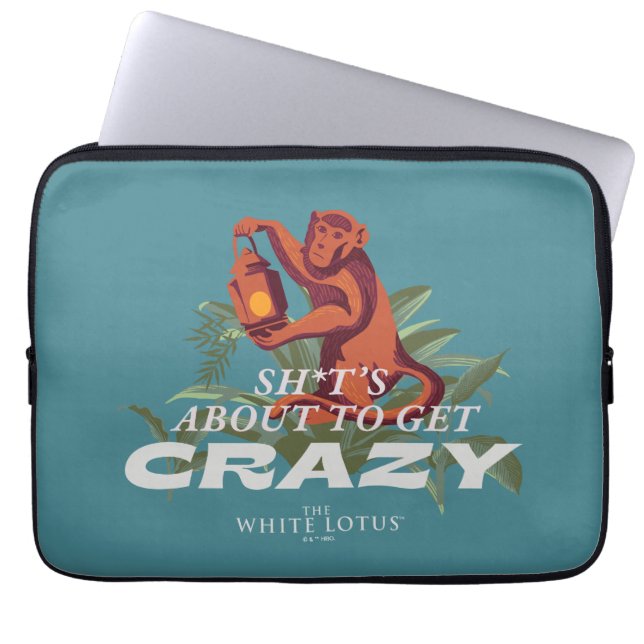 Sh*es wird verrückt - der weiße Lotus Laptopschutzhülle (Vorderseite)