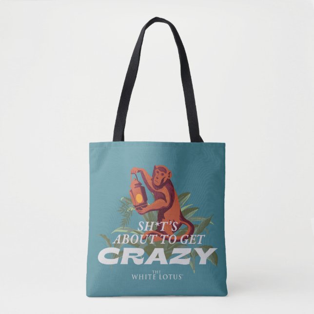 Sh*es wird verrückt - der weiße Lotus Tasche (Vorderseite)
