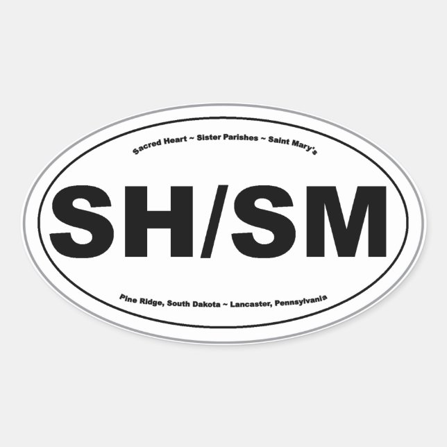 SH/SM Oval Aufkleber (Vorderseite)