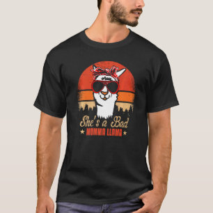 Sha a Bad Mama Llama Mütter Tag Großmutter Alpa T-Shirt