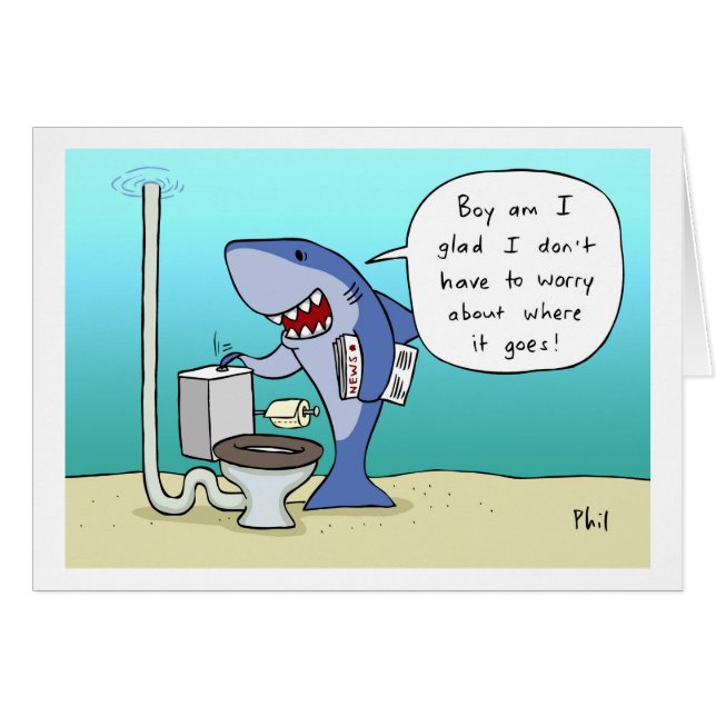 Shaaark Cartoonkarte 104 (Grenze) (Vorderseite (Horizontal))