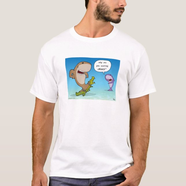 Shaaark "warum sind Sie tragendes Crocs?" T - T-Shirt (Vorderseite)