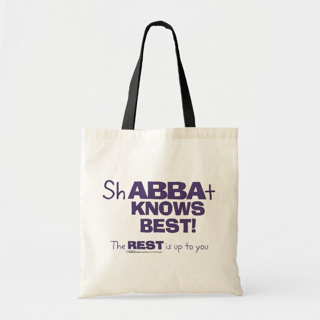 ShABBAt Abba weiß das Beste Tragetasche (Vorne)