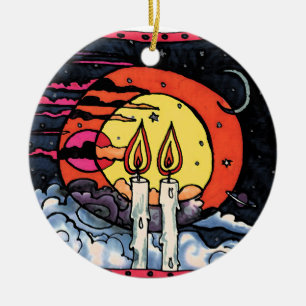 Shabbat Keramik Ornament