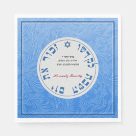 Shabbat Napkins mit Segen Serviette