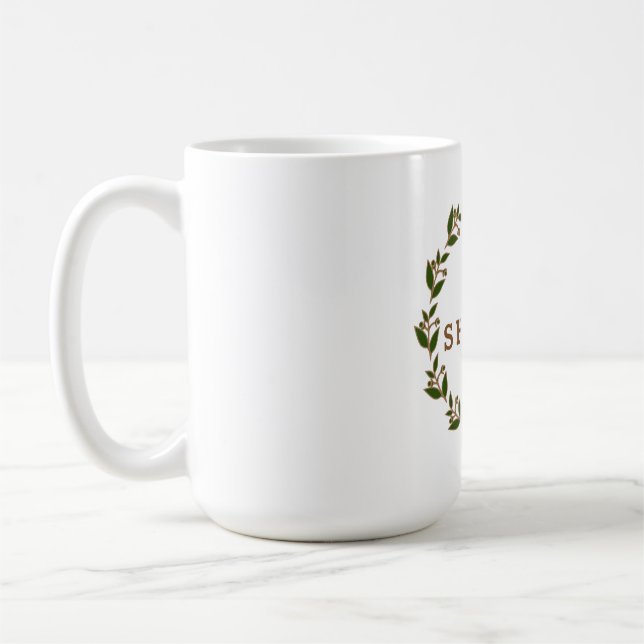 Shabbat Shalom Green Broath Tasse (Links)