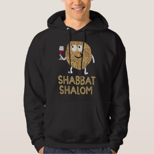Shabbat Shalom Matzo Face Happy Pessach Urlaub Hoodie