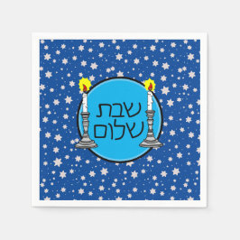 Shabbat Shalom Napkins Serviette