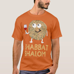 Shabbat Shalom T-shirt Funny Matzo Face Happy Pass
