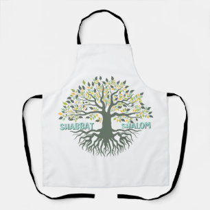 Shabbat Shalom Tree of Life Ez Hachaim Challah Schürze