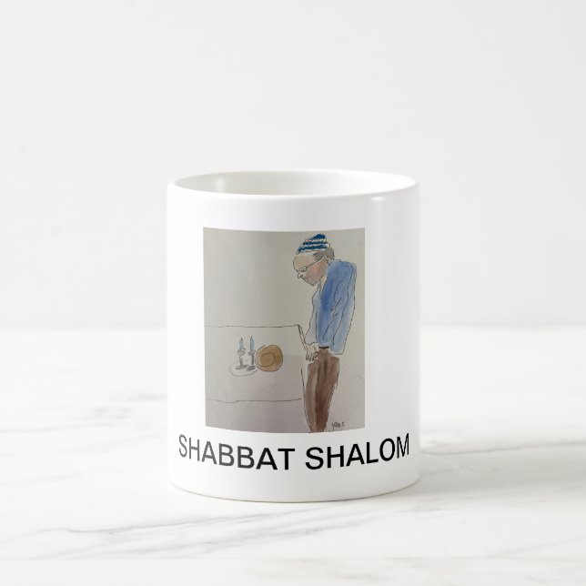 SHABBAT SHOLOM KAFFEETASSE (Mittel)