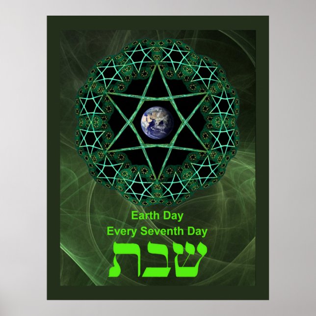Shabbat - Tag der Erde Poster (Vorne)