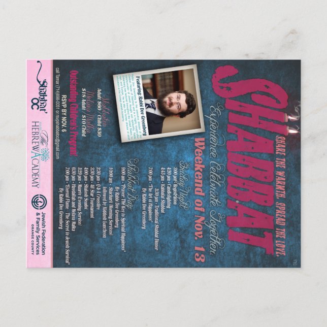 Shabbaton Postcard Postkarte (Vorderseite)