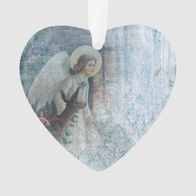 Shabby Angel Acrylic Ornament (Vorderseite)