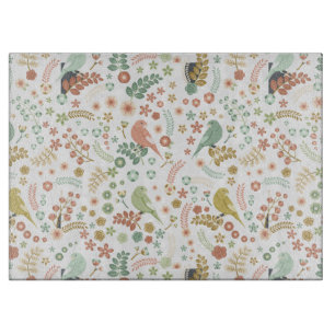 Shabby Birds & Branchen White Schneidebrett