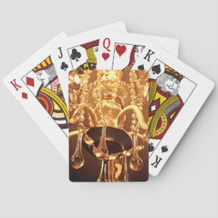 Shabby Chandelier Bling 1-Gold BICYCLE CARDS Spielkarten