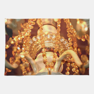 Shabby-Chandelier-Bling-4-Gold-HAND-TOWEL Küchentuch