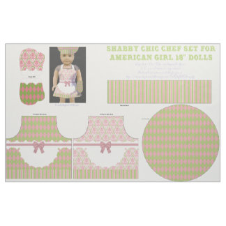 Shabby Chic 18" Puppe schnitt u. näht Stoff